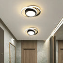 GobekUsa LED Chandelier Black White Ceiling Lights
