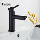 GobekUsa Black Stainless Steel Bathroom Basin Sink Mixer Tap Hot Cold Faucet