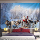 GobekUsa Christmas God Deer Tapestry: Hippie Psychedelic Bohemian Wall Hanging