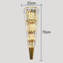GobekUsa Crystal Torch Wall Lamp: Modern Light Luxury for Living Room, Bedroom, Study, Restaurant.