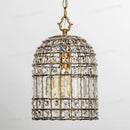 GobekUsa Bronze 1-Light Crystal Chandelier French Lighting for Kitchen, Living Room, Dining, Bedroom