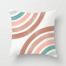 GobekUsa Geometric Stitch Print Pillow Cover - Modern Minimalist Office Cushion