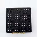 GobekUsa Black Plated Stainless Steel Square Rain Shower Head