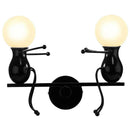 GobekUsa Creative LED Wall Light Indoor Wall Sconce Modern Art Decor Iron E27