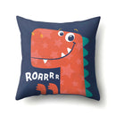 GobekUsa Dino Baby Pillowcase: Cute Dino Drive Car Letter Cushion Cover for Bedroom Decor