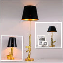 GobekUsa Gold AK47 Floor Lamp: Modern Resin Night Light for Home Decor