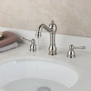 GobekUsa Dual Handle Nickel Brush Bathroom Sink Tap Swivel Spray Mixer Faucet