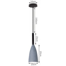 GobekUsa Industrial Gray Pendant Light with LED for Living Room, Foyer - Modern Luminaire