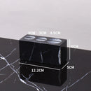 GobekUsa Black Marquina Marble Bathroom Set cue.opti
