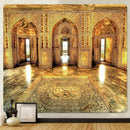 GobekUsa Golden Hall Psychedelic Tapestry: Bohemian Hippie Decoration for Home, Living Room, Bedroom