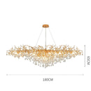 GobekUsa Crystal LED Ceiling Chandelier for Modern Luxury Decor