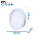 GobekUsa LED Ceiling Light: Modern Ultra-thin Panel, 6-48W, Surface Mounted for Living Room