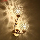 GobekUsa Golden Crystal Wall Lamps - Luxury Lighting Fixtures for Home Decor