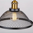 GobekUsa Black Iron Net-Cage Pendant Light Fixture for Kitchen, Bedroom, Living Room, Restaurant