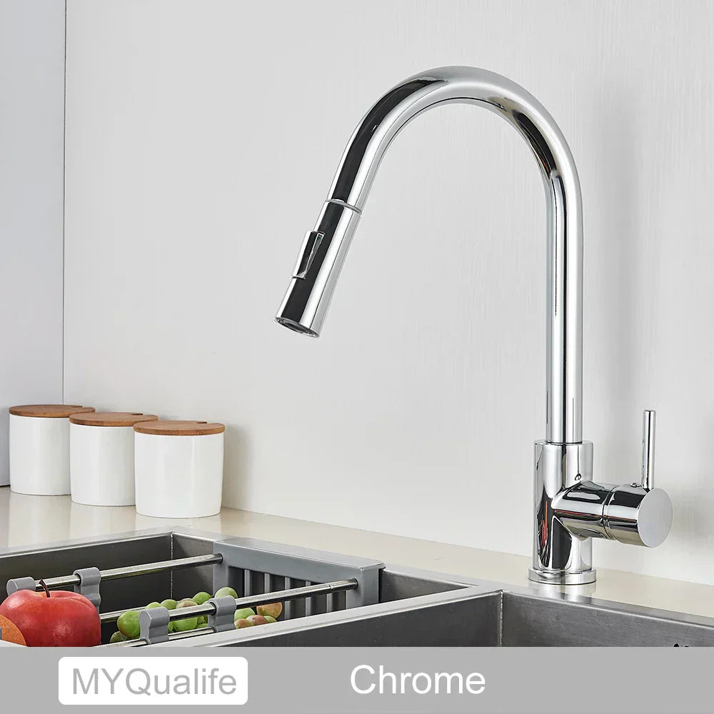GobekUsa Gold Kitchen Faucet with Touch Sensor Control for Sensitive Mixer Experience, photo 15 of 17