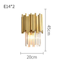 GobekUsa Crystal LED Wall Sconce Light for Bedroom and Corridor