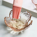 GobekUsa Japanese Style Glass Plates with Golden Border - Set of 3 | Mini Seasoning Dessert Bowls