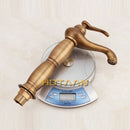 GobekUsa Antique Bronze Tall Basin Faucet - Luxury Europe Style Solid Copper Mixer