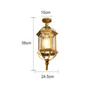 GobekUsa Black Rustic Outdoor Hanging Lantern Light with Clear Glass Flush Mount Fixture
