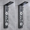 GobekUsa LED Shower Panel Column Bathtub Mixer Tap with Temperature Screen Massage.