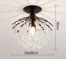 GobekUsa Gold/Black Crystal Pendant Chandelier for Wedding Decor and Luxury Home Lighting