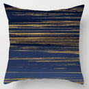 GobekUsa Blue Geometric Marble Stripe Line Pillowcases for Car Sofa Decor