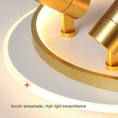 GobekUsa Dimmable LED Ceiling Lights with Remote Control, Modern Gold/Black Spotlights