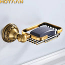 GobekUsa Antique Brass Bathroom Soap Basket Wall Mount Soap Dish Holder.