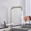 GobekUsa Black Kitchen Rotating Faucet | Foldable Single Handle Mixer Faucet