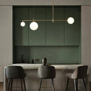 GobekUsa Glass Ball Chandelier LED Light Fixture for Dining Room Bedroom Kitchen Island