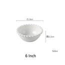 GobekUsa Heart Shaped Pearl Dinner Plate Set - Elegant Porcelain Tableware for Salad, Soup, Steak