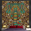 GobekUsa Elephant God Mandala Tapestry: Bohemian Home Decor Hippie Style Large Tapestry