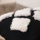 GobekUsa Boho Tufted Beige White Tassel Pillow Cover Home Decor Square Beaded Case