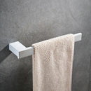 GobekUsa 7-Piece Bathroom Hardware Set in White for Towels and Toiletries