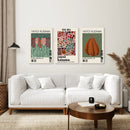 Contemporary Yayoi Kusama Retro Wall Art Decor by Wall Art Set