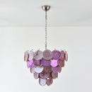 Pink Disc Murano Chandelier