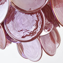 Pink Disc Murano Chandelier
