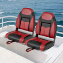 High Back Folding Boat Seat Set with Sponge Cushion-1 Piece by LJGDeals