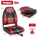 High Back Folding Boat Seat Set with Sponge Cushion-1 Piece by LJGDeals