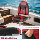 High Back Folding Boat Seat Set with Sponge Cushion-1 Piece by LJGDeals