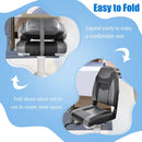 High Back Folding Boat Seats with Black Grey Sponge Cushion and Flexible Hinges by LJGDeals
