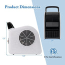 High Velocity Blower Fan Utility Air Mover with 3 Speeds and 185° Pivoting Head by LJGDeals