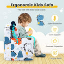 High-density Padding Kids Sofa with Armrest and Extra Pilow by LJGDeals