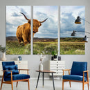 Highland Cattle Wall Art Cow Canvas Print Animal Art by MyGreatCanvas | Canvas Wall Art Prints | Photo Prints & Wall Decor