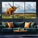 Highland Cattle Wall Art Cow Canvas Print Animal Art by MyGreatCanvas | Canvas Wall Art Prints | Photo Prints & Wall Decor