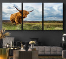 Highland Cattle Wall Art Cow Canvas Print Animal Art by MyGreatCanvas | Canvas Wall Art Prints | Photo Prints & Wall Decor