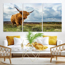 Highland Cattle Wall Art Cow Canvas Print Animal Art by MyGreatCanvas | Canvas Wall Art Prints | Photo Prints & Wall Decor