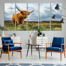 Highland Cattle Wall Art Cow Canvas Print Animal Art by MyGreatCanvas | Canvas Wall Art Prints | Photo Prints & Wall Decor