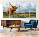 Highland Cattle Wall Art Cow Canvas Print Animal Art by MyGreatCanvas | Canvas Wall Art Prints | Photo Prints & Wall Decor