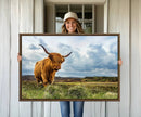 Highland Cattle Wall Art Cow Canvas Print Animal Art by MyGreatCanvas | Canvas Wall Art Prints | Photo Prints & Wall Decor